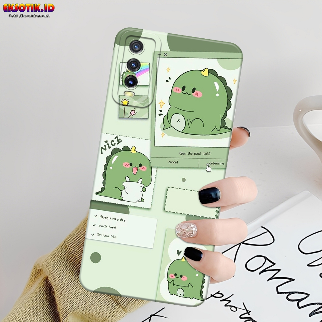 Case VIVO Y12s Y20 Y20s- Eksotik.id - Casing VIVO Y12s Y20 Y20s - Case CUTE DINO - Skin Handphone - 