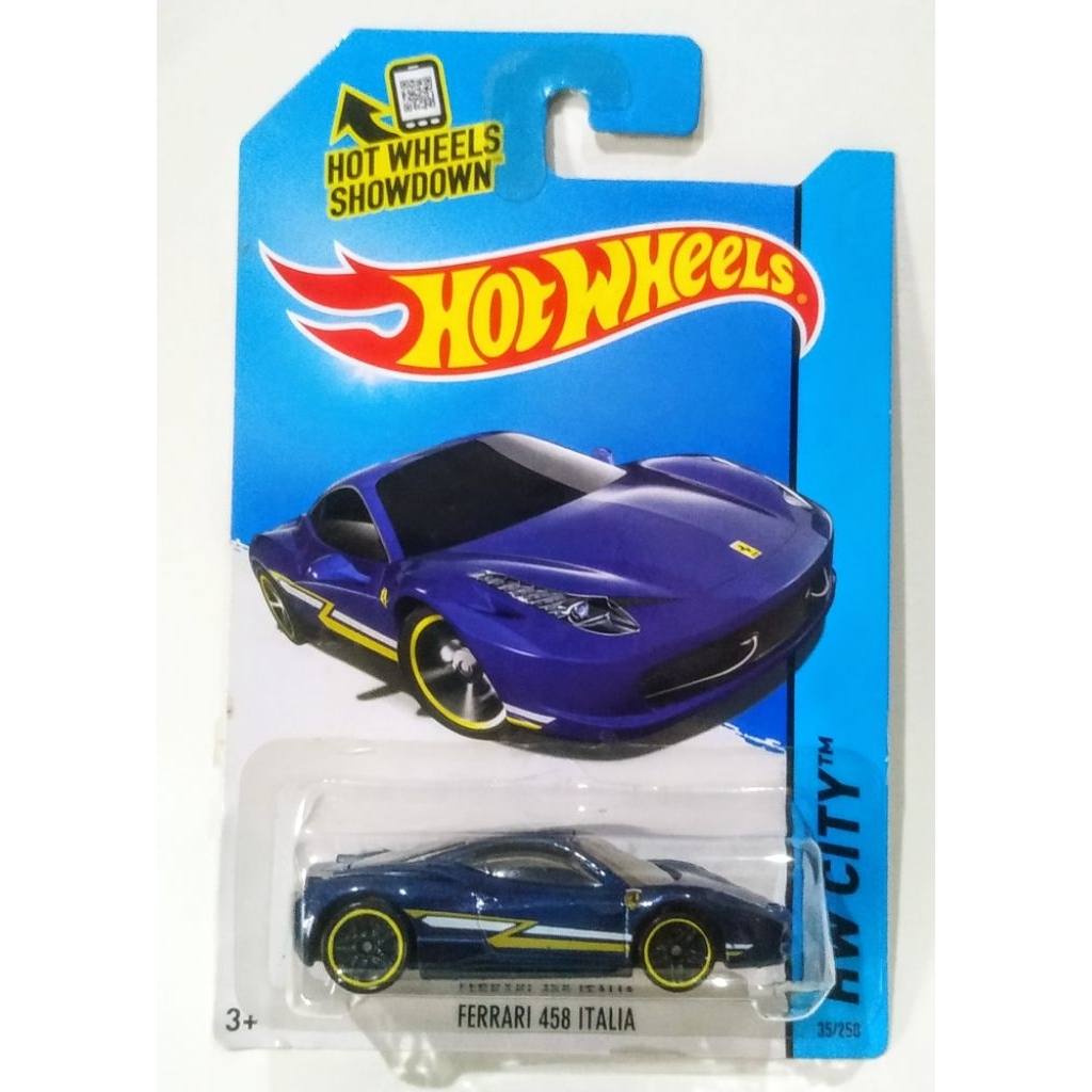 Hot wheels Ferrari 458 Italia blue