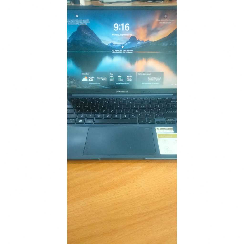Laptop Asus Vivoboook 14X | Ryzen 5 5600H | RAM 16GB | SSD 512GB | Second Mulus