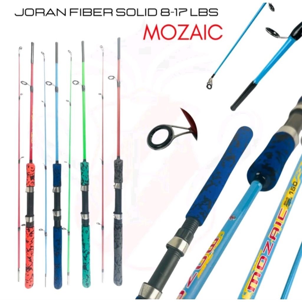 Joran Sambung 2 - Joran Fiber Solid 8 - 17lbs Ukuran 180 cm  Mozaic Fukushima