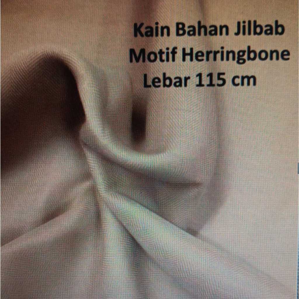 Kain Bahan Jilbab motif Herringbone