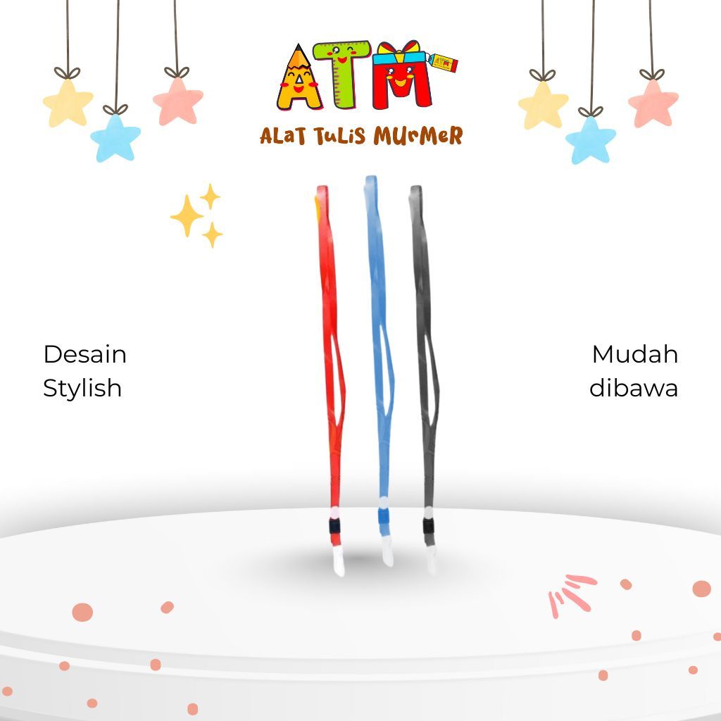 

Tali Gantungan ID Card/Tali Lanyard/Vtec Tali Gantungan U/ID Card Type 369 Merah