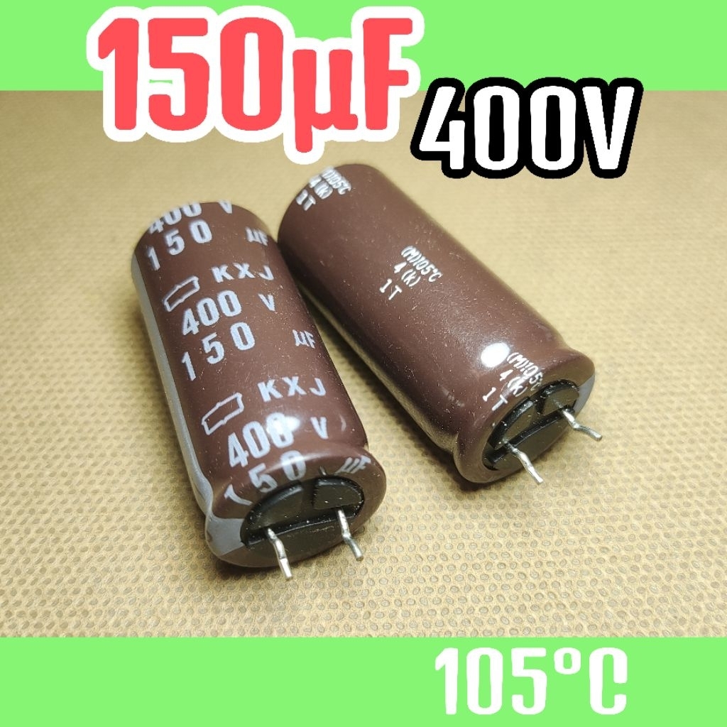 Kapasitor capasitor elko elco 400v 150uf 400v 150 uf 400 v 400volt ORIGINAL