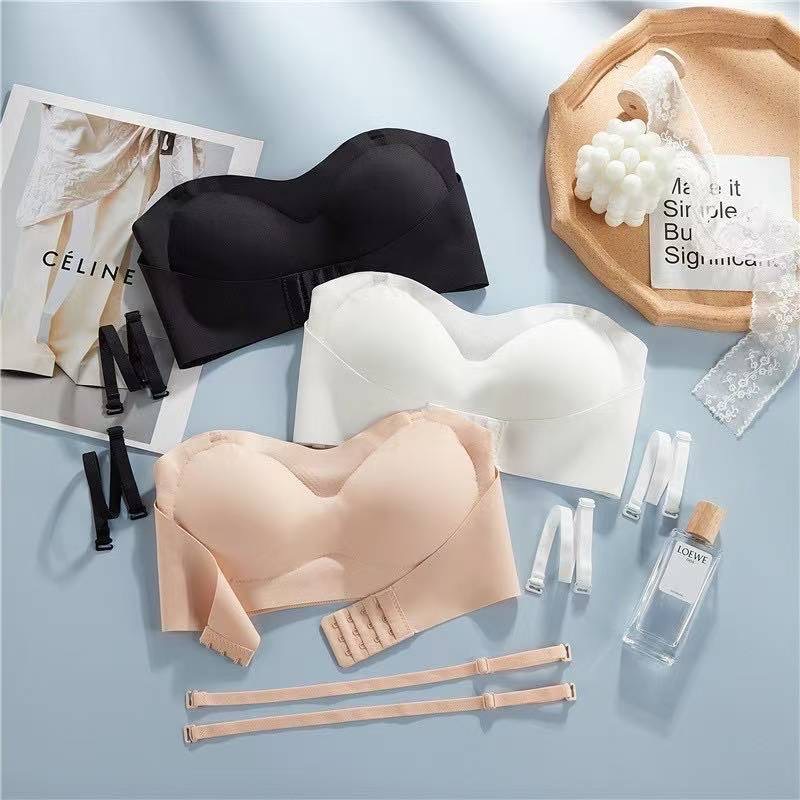 BH Bra Wanita Tanpa Kawat Pakaian Dalam Kancing Depan Bra Push Up Bra Seamless Anti Slip Bahan Lembu