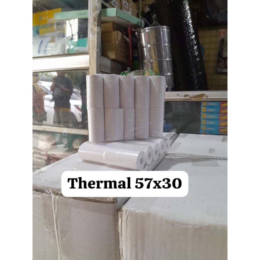 

kertas thermal (isi 10 pc) 57 x 30 ✓ LRK