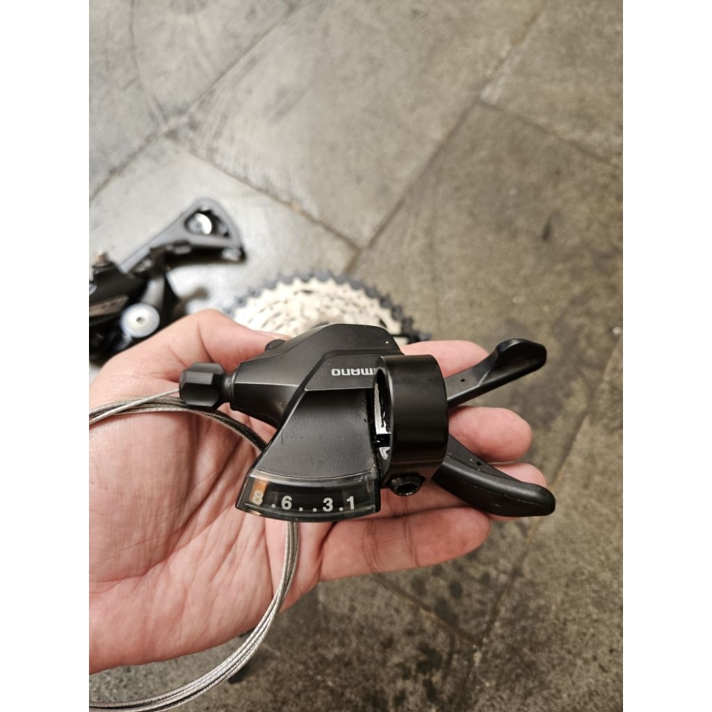 Dijual Sepaket Shifter+RD Shimano 8 Speed