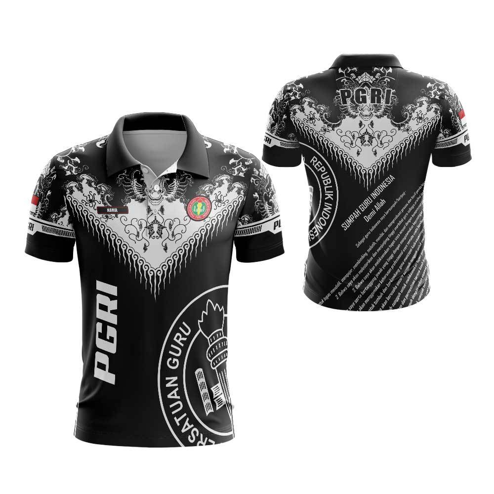 Kaos Jersey PGRI | Baju PGRI Jersey PGRI Seragam Guru Baju Olahraga Guru FullPrint 03