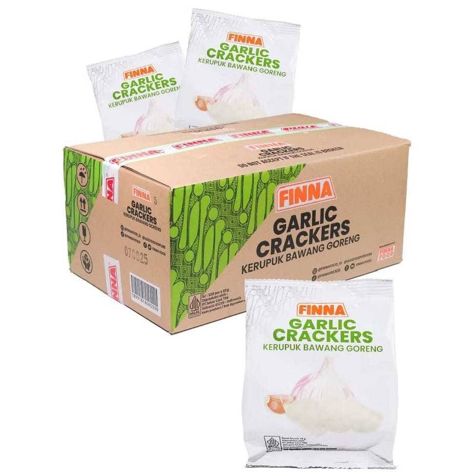 Finna Kerupuk Bawang Goreng 10gr - Kerupuk Bawang Matang Sachet