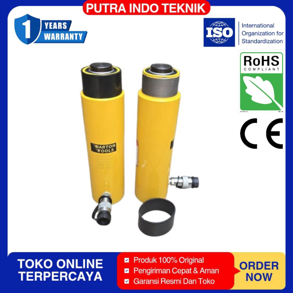 Hydraulic Cylinder 25 Ton 261mm RC-2510 BARTON Hidrolik Jack 25T Silinder