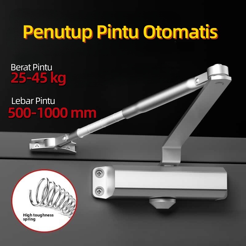 Door Closer Penutup Pintu Otomatis 180 Derajat Perangkat penutup pintu otomatis untuk penutup pintu 