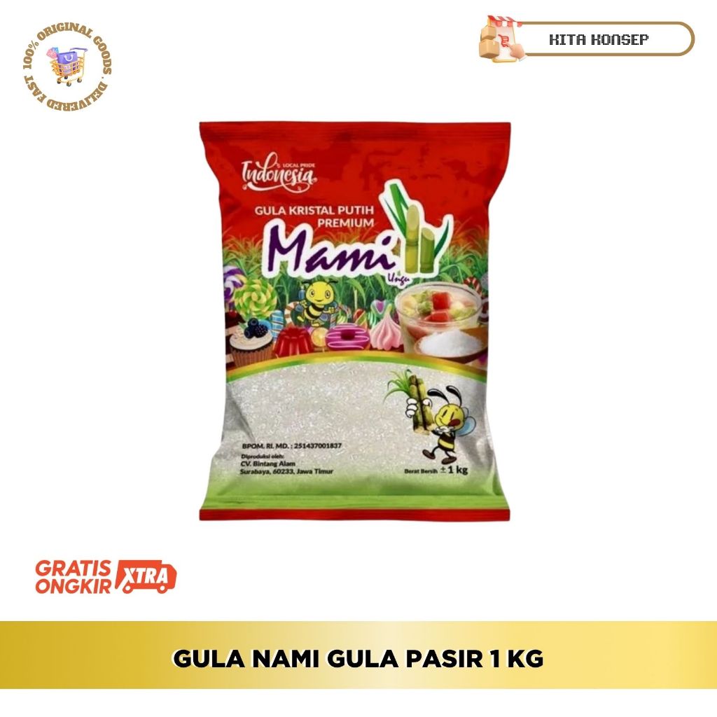 

Gula Pasir Putih Mami 1 Kg / Gula Pasir 1kg