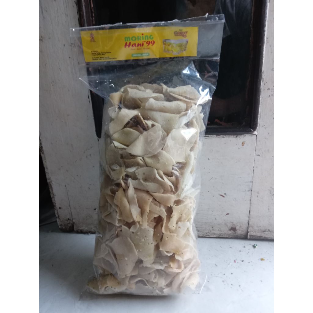 

moring|keripik moring|moring renyah|moring gurih|moring 500gram|cemilan kriuk||cemilan khas garut
