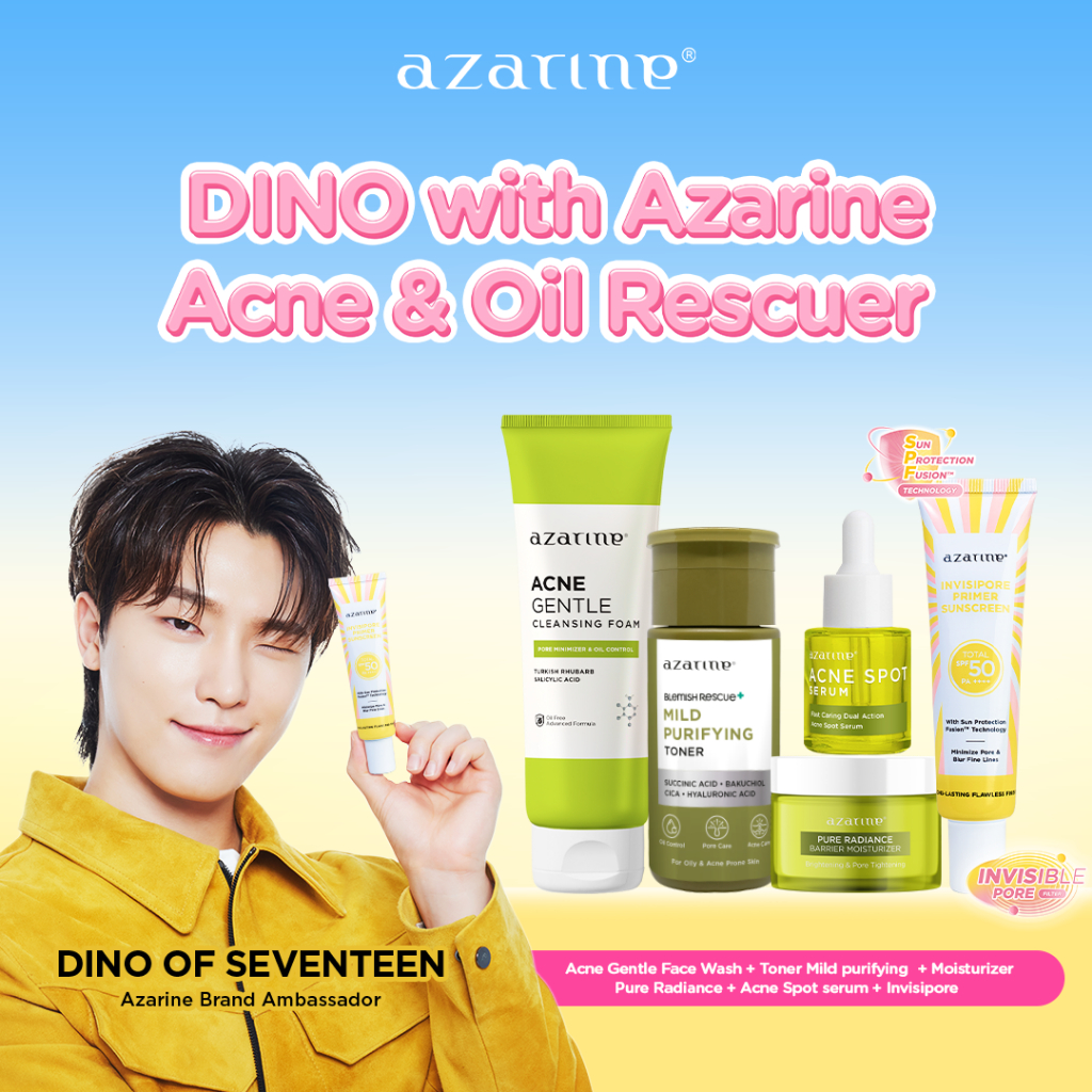 [BUY 5 GET 10] Azarine Acne & Oil Rescuer [5 PCS] Acne Gentle Face Wash Kulit Berminyak Pembersih Wa