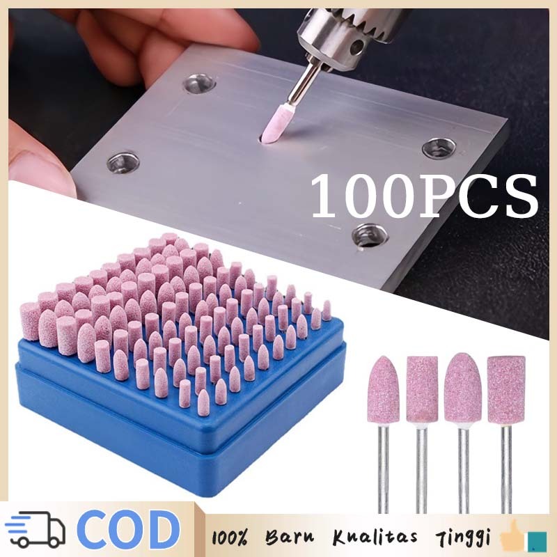 100pcs mata Bor Batu Mata Bor Buat Batu Mata Bor 1 Set Mata Bor Batu Asah Mata Bor Ryu Set Original