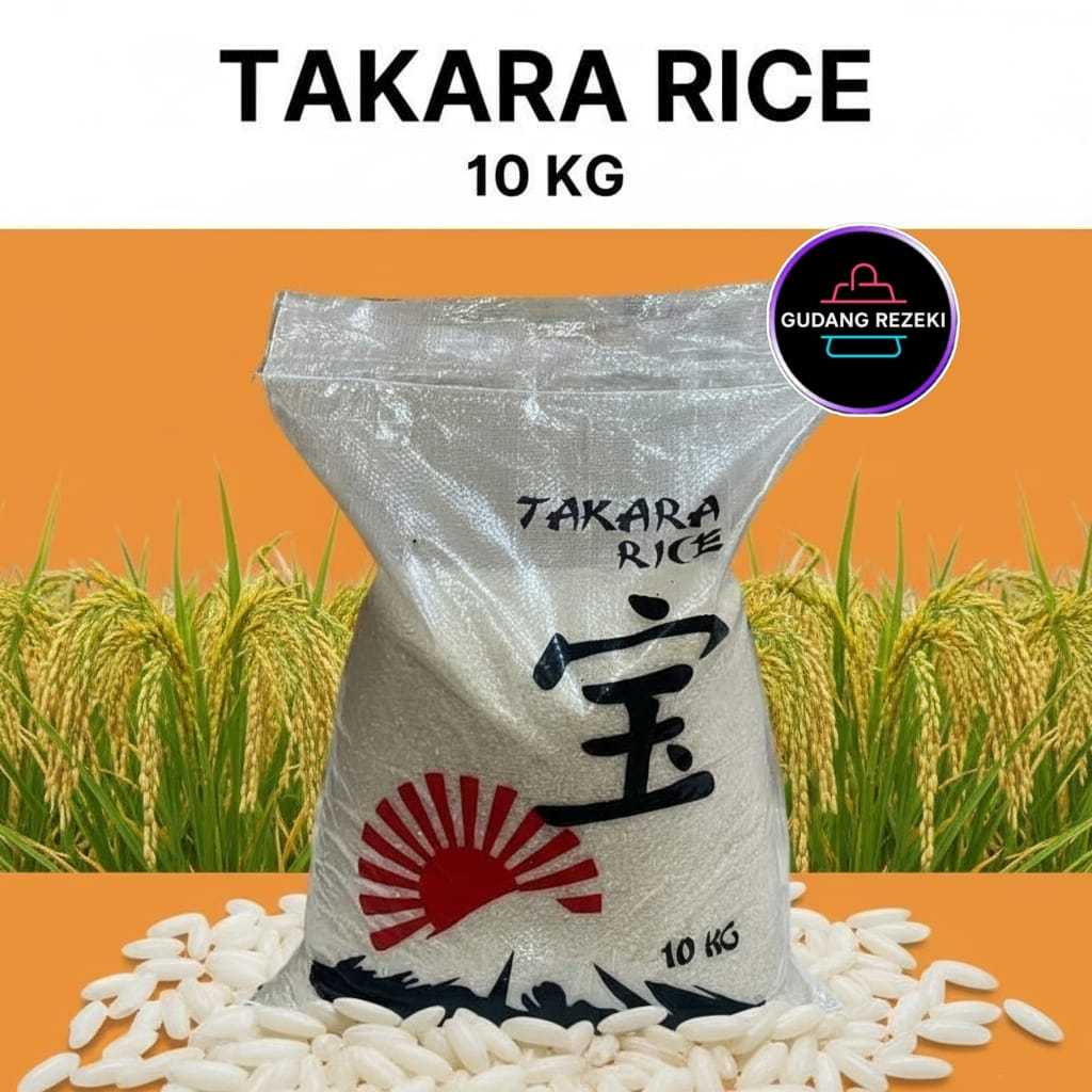 BERAS JEPANG TAKARA 10 KG BERAS JAPONICA TAKARA 10 KG / BERAS JEPANG / BERAS SUSHI / BERAS BENTO / B