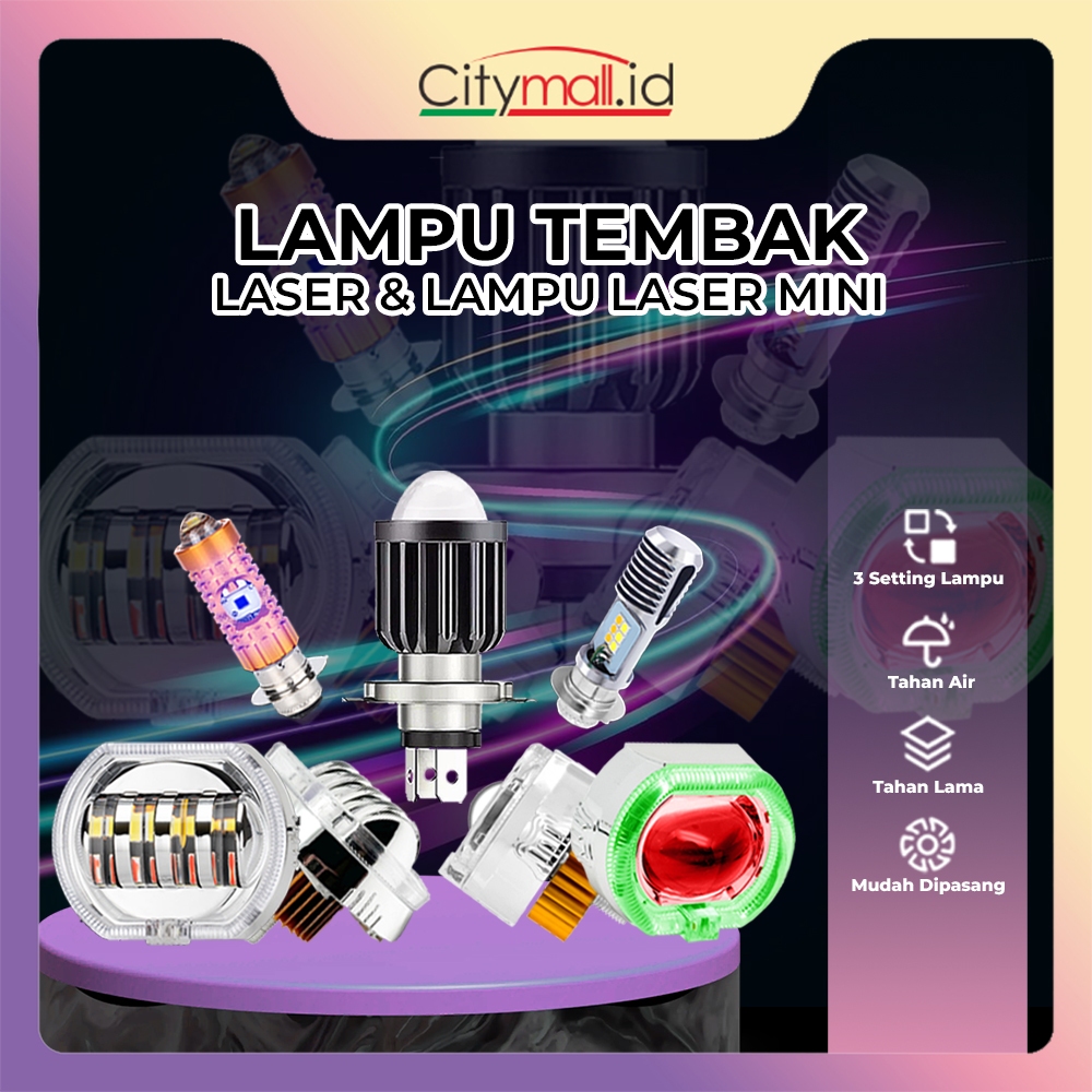 Lampu Proji Biled Tembak LED Angel Eye Devil Eye Super Terang Low Watt