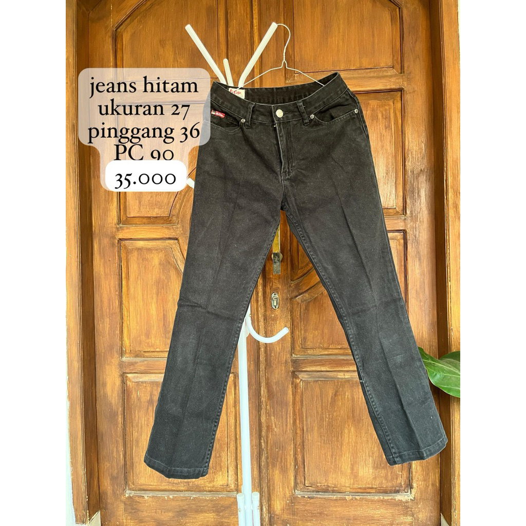 Celana Jeans Hitam Pria/Wanita Unisex - Preloved Project