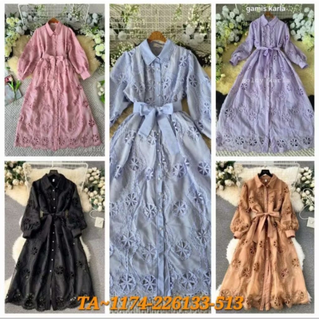 GAMIS KARLA BY LAFREYA DRESS WANITA KATBOL
