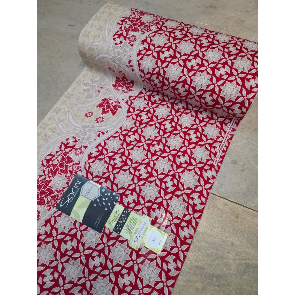 bahan batik katun dobi Sarini original produk // batik katun dobi Sarini limited edition // kain bat
