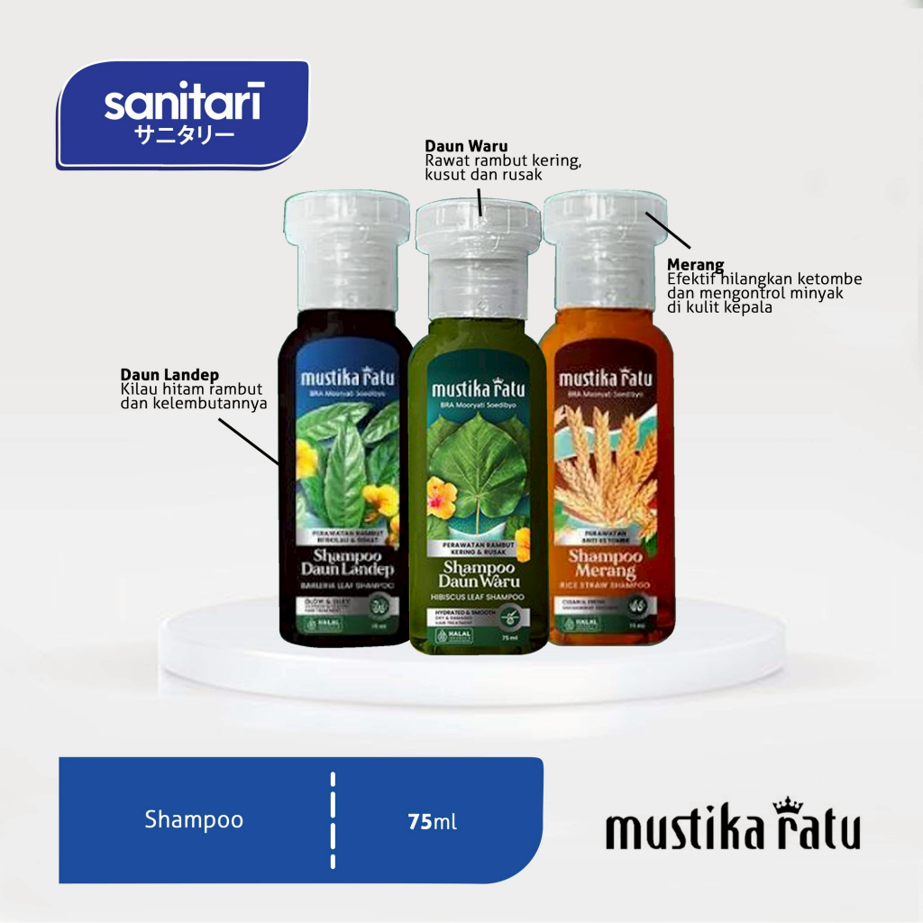 Mustika Ratu Shampoo 75ml Shampoo Perawatan Rambut Mustika Ratu Shampoo Mustika Ratu