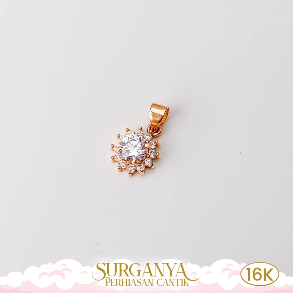 Macan Gold Liontin Emas Kadar 16K Model Pita - Yellow Gold Pendant