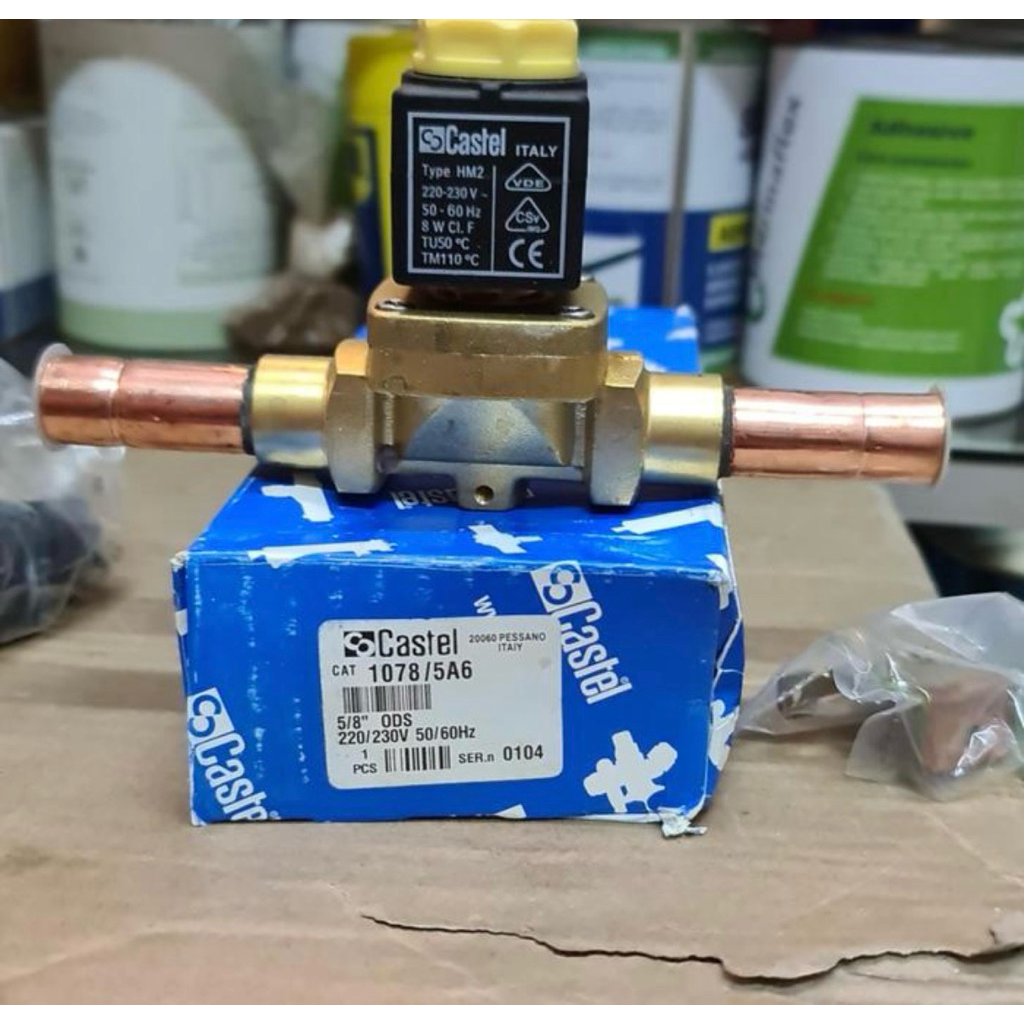 SOLENOID VALVE CASTEL 1078/5A6 | SOLENOID VALVE CASTEL 5/8” ODS