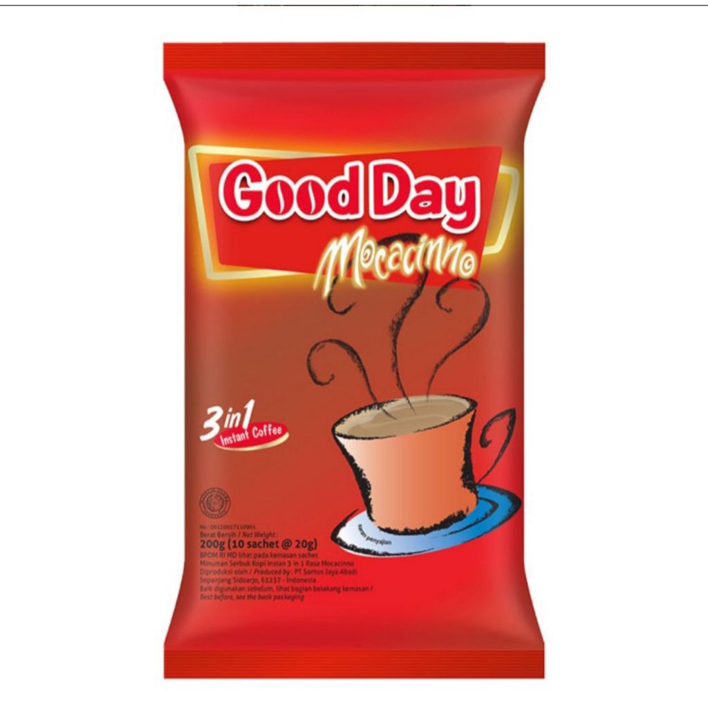 

Good Day Kopi Instan 3 in 1 Mocacinno 10 x 20 g