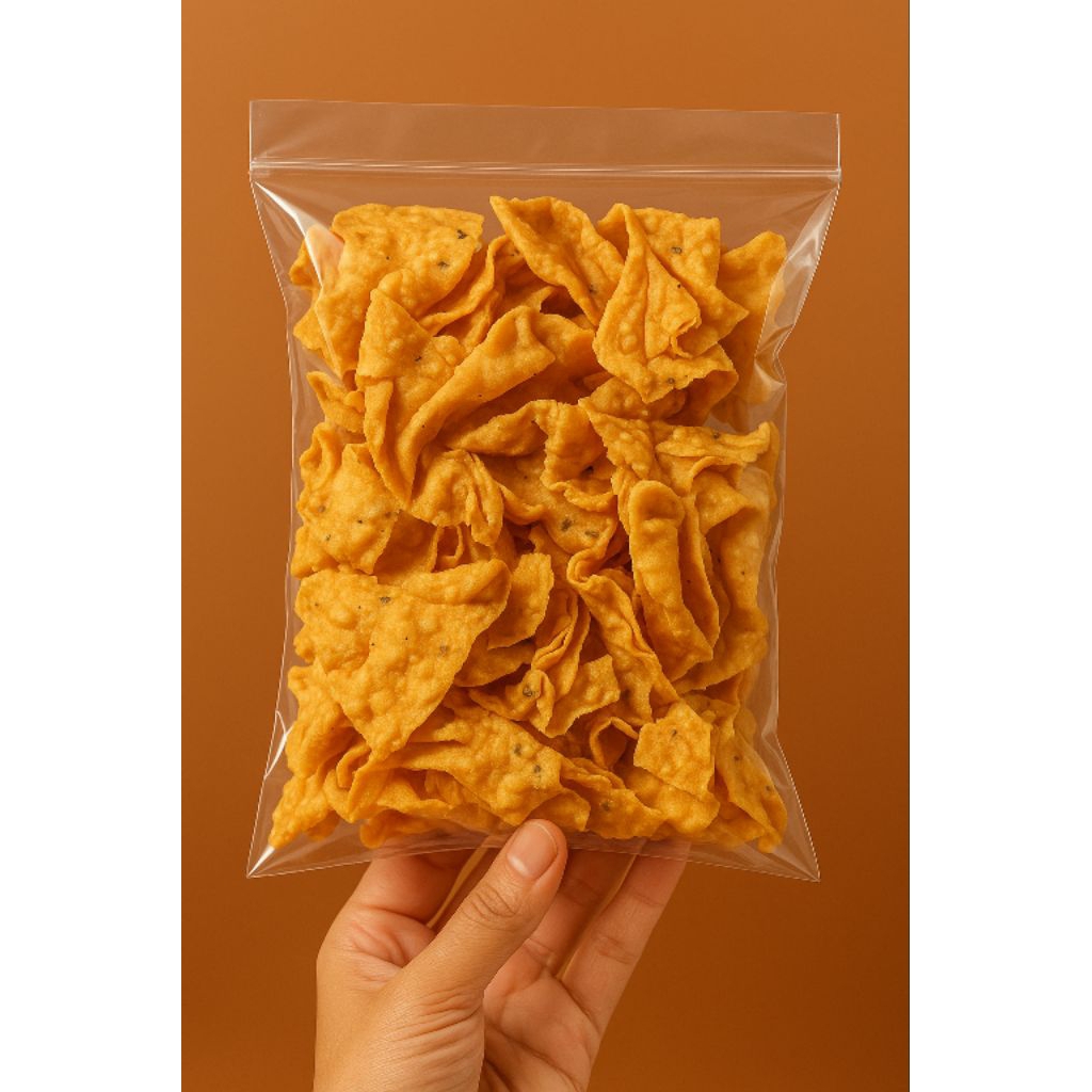 

Kripik Pangsit Bawang Renyah Lezat Gurih