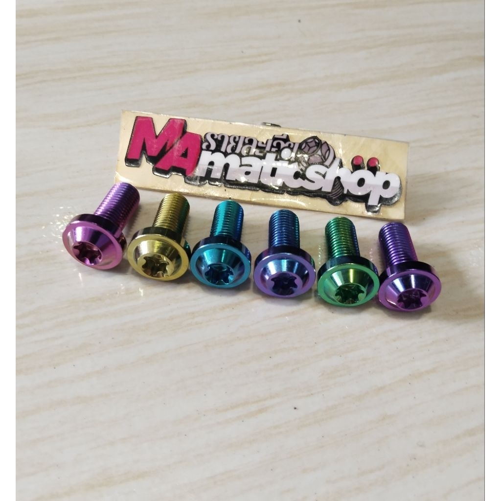 Baut kaliper baut breket kaliper Yamaha mio fino Nouvo Nmax Aerox Titanium (1biji)