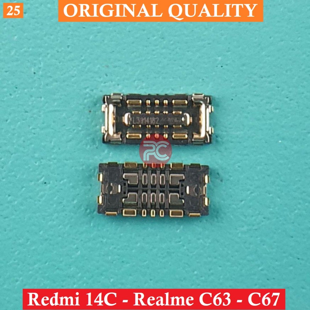 Konektor Batt Redmi 14C Realme C63 C67 Original Conecctor Battery Di Mesin