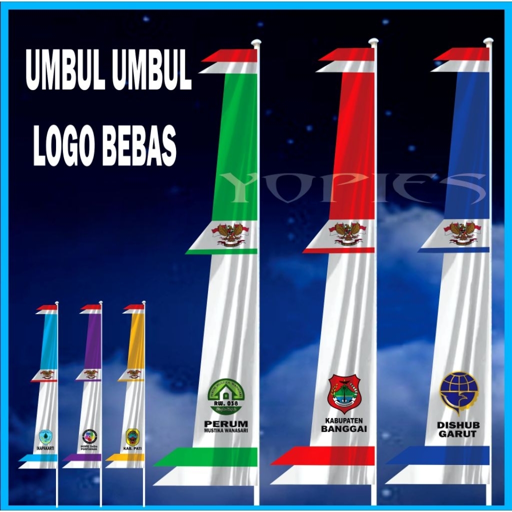 Umbul umbul custom 1,5 meter