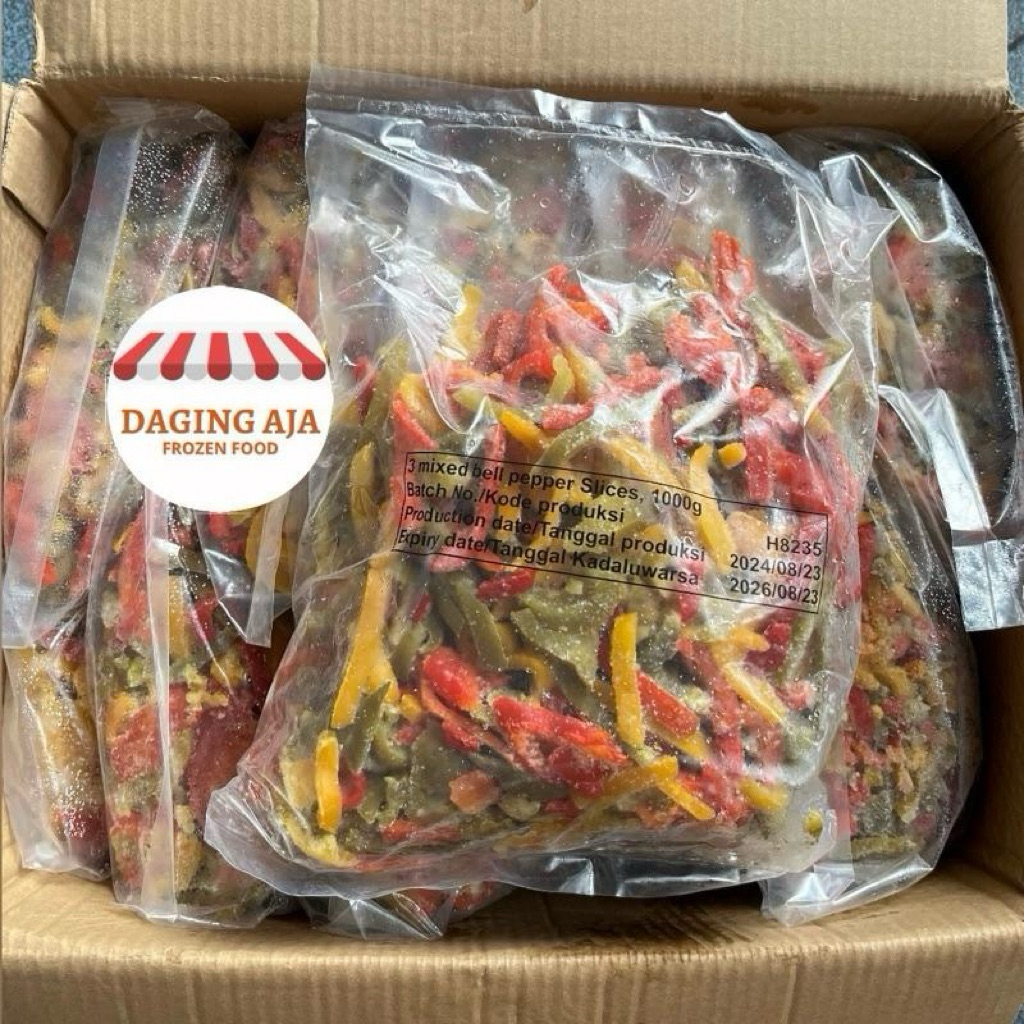 

Paprika Frozen IQF / Mixed Bell Pepper Slices (1kg per pack)
