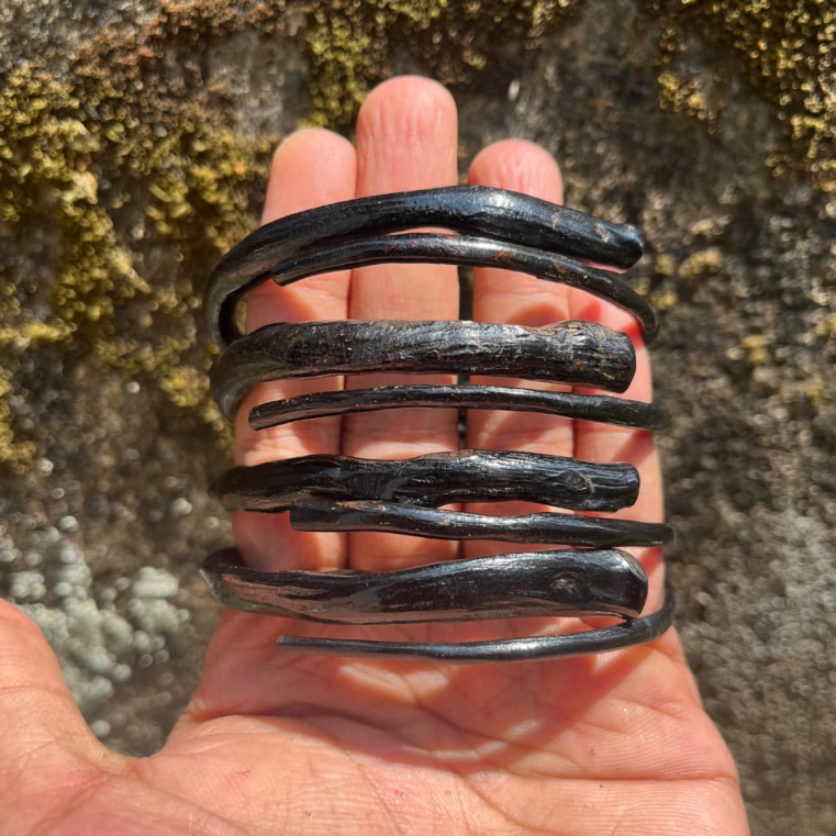 Gelang Akar Bahar/Akar Bahar Asli/Gelang Akar Bahar Hitam Polos Size Kantoran Natural Original