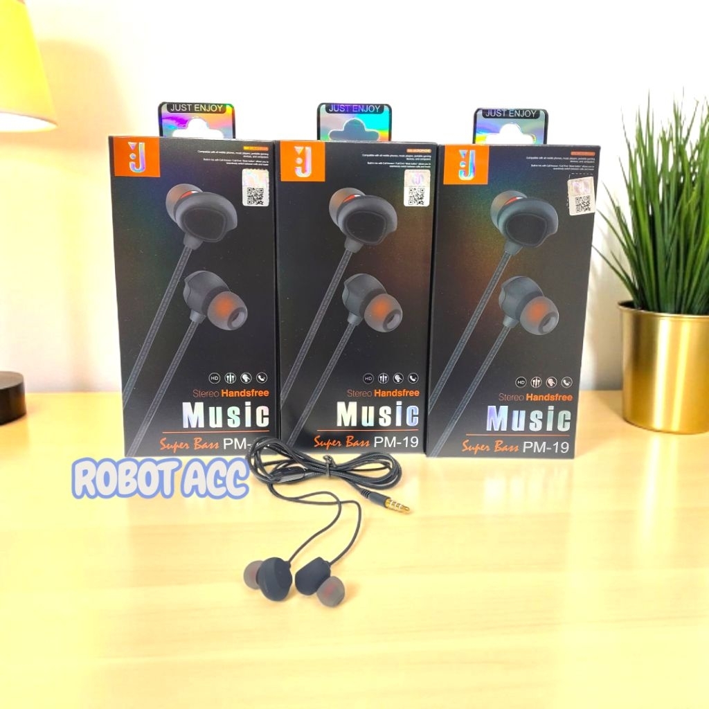 Headset Earphone JBL PM-19 Extrabass Handset Handsfree Hf JBL PM-19 Extrabass Music