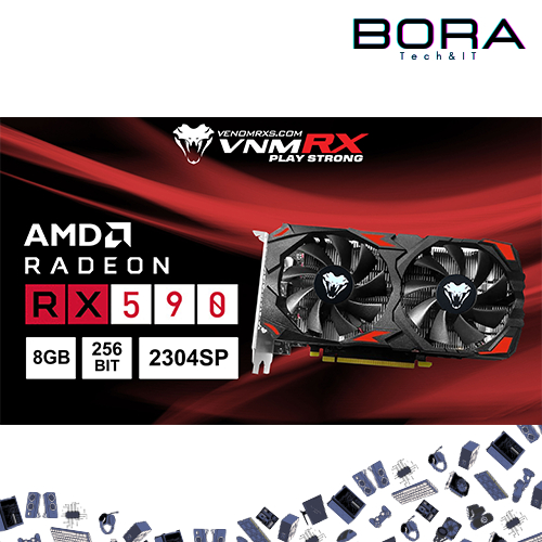 VGA VenomRX RX 590 8GB 2304SP GDDR5 256 Bit AMD Radeon Dual Fan