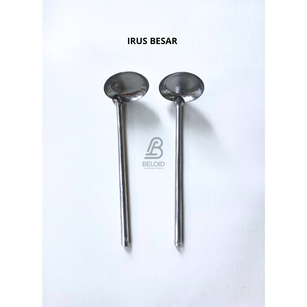 Irus Sayur Box (Besar) Terusan / Irus Box / Centong Sayur / Sendok Sayur / Irus Sayur Stainless