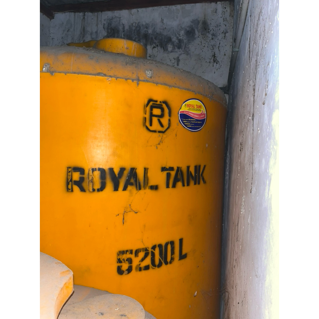 Tandon Air Bekas Air Isi Ulang - Royal Tank 5200L