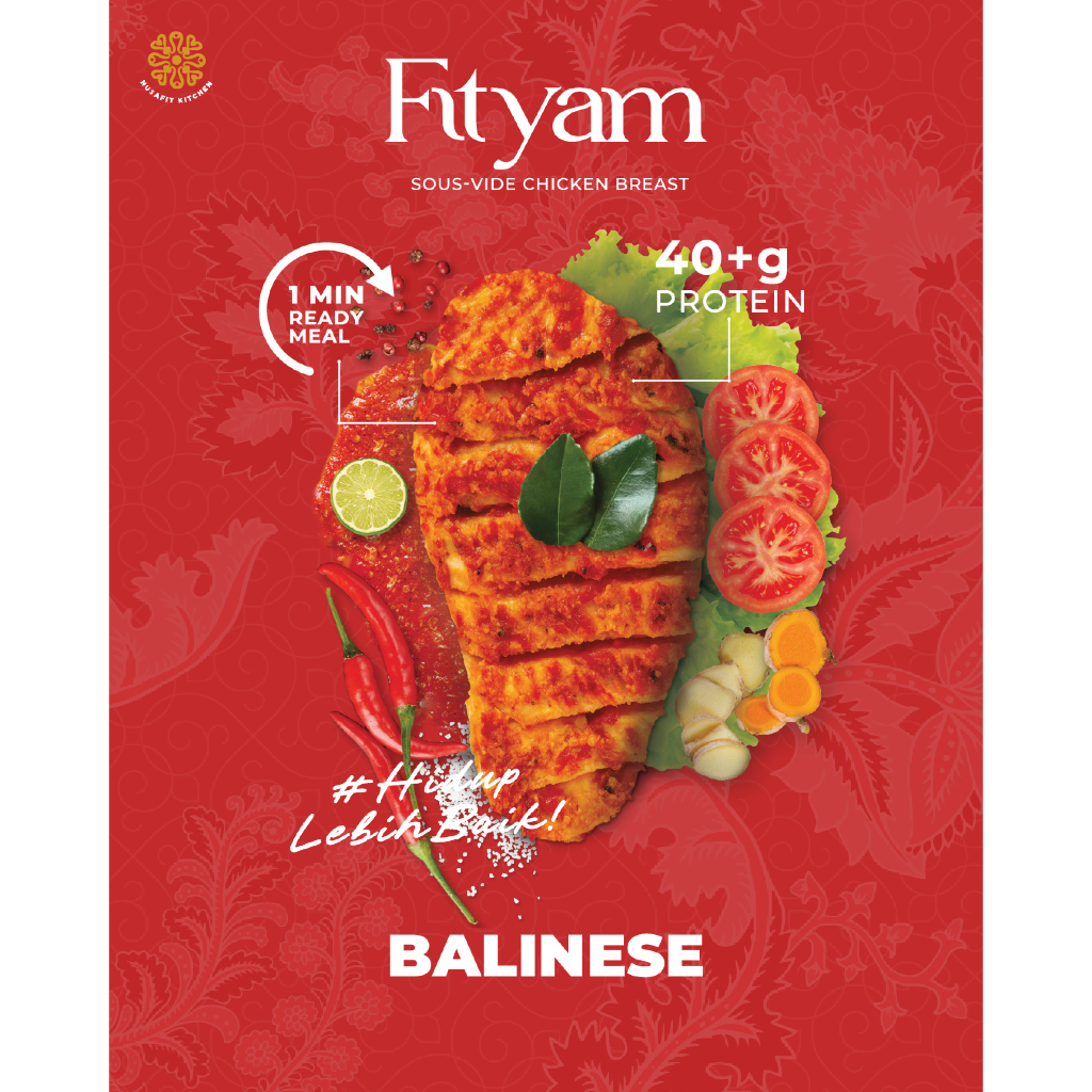 

BALINESE Sousvide Chicken Breast 120 gram - Ready to eat - Nusafit