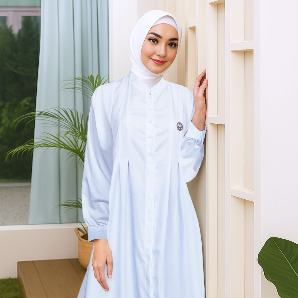 gamis putih/gamis katun toyobo/gamis polos/gamis santri/gamis adem/gamis toyobo