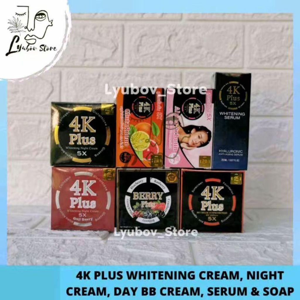 4K PLUS WHITENING NIGHT CREAM BB CREAM SERUM