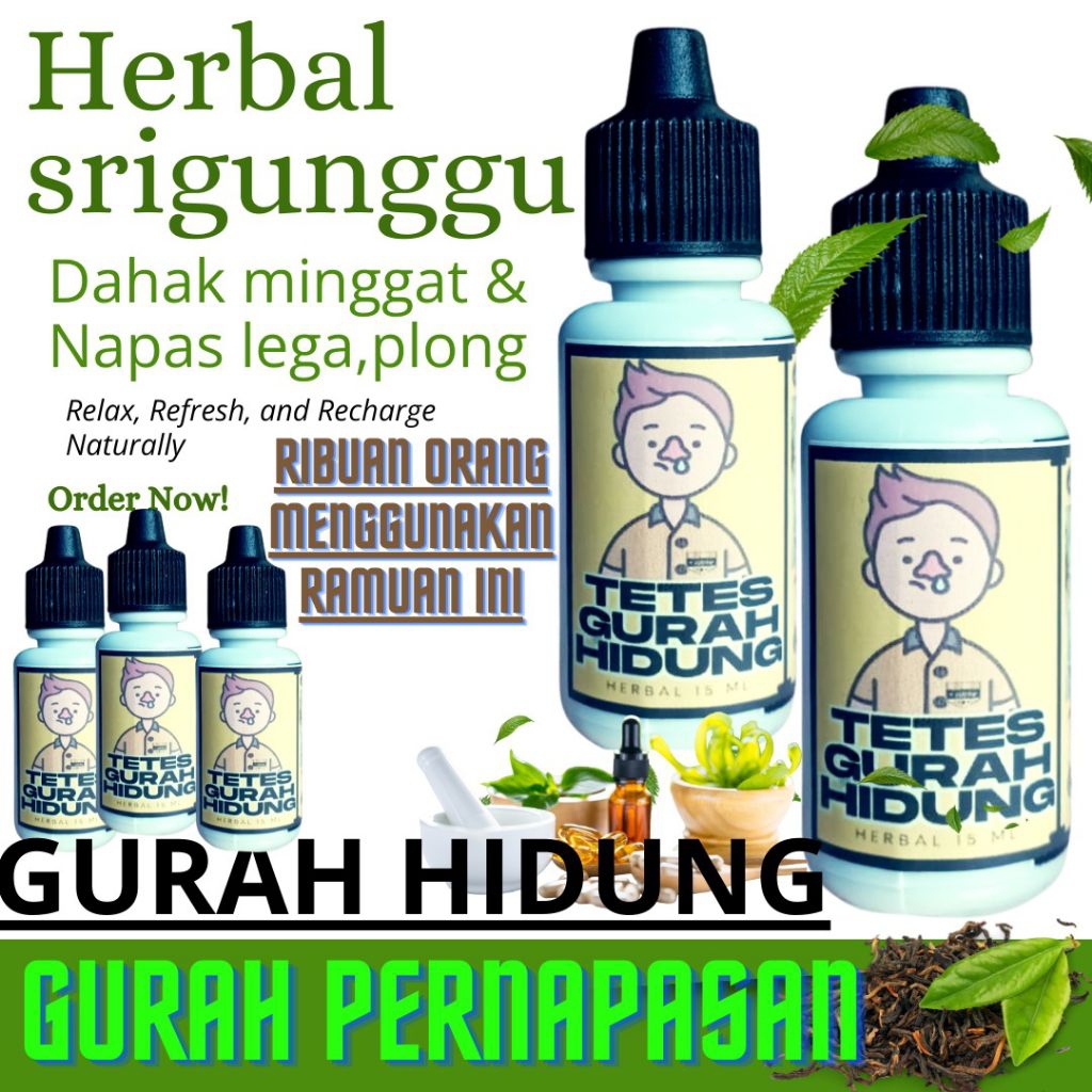 gurah tetes hidung, srigunggu pernapasan