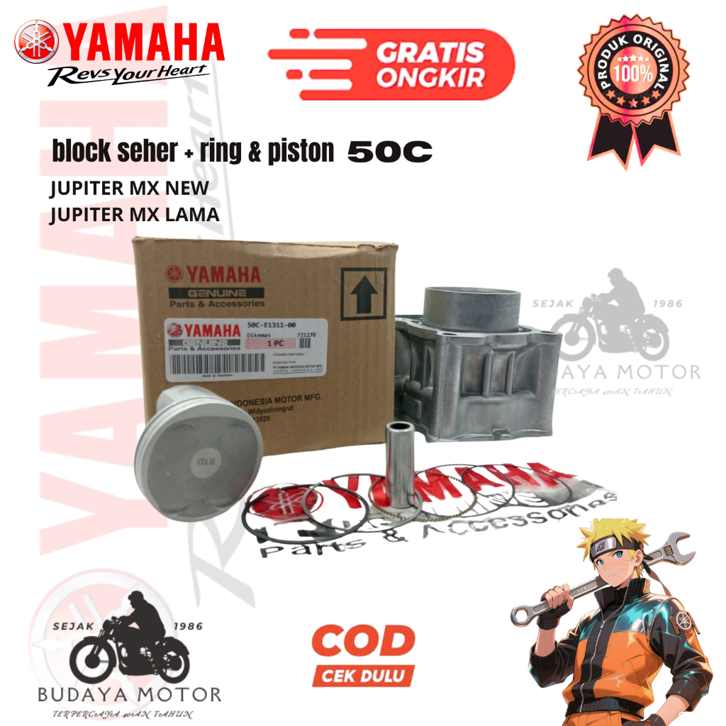 original YGP cylinder BLOK block  SEHER ASSY GARANSI YAMAHA 50C JUPITER MX 135,JUPITER MX NEW,JUPITE