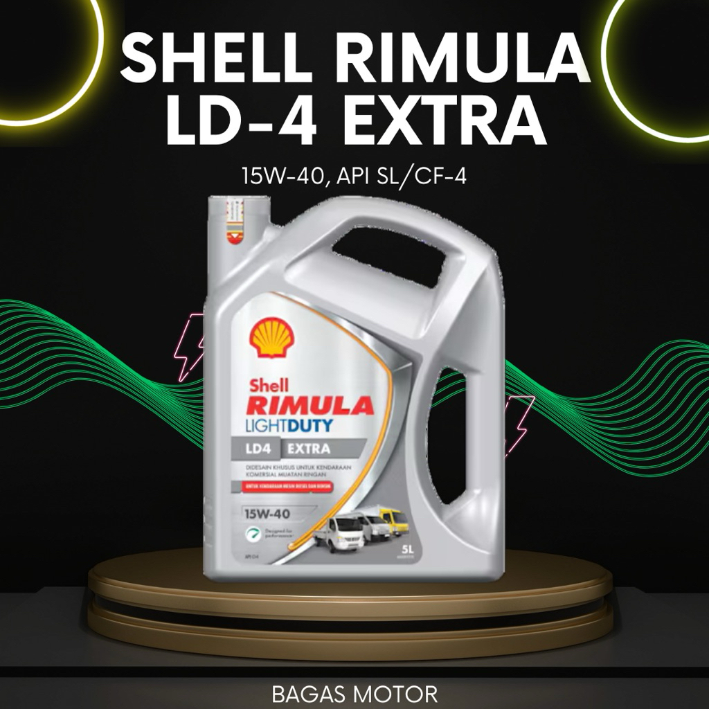 Oli Mesin Mobil Diesel Shell Rimula LD4 Extra 15W-40