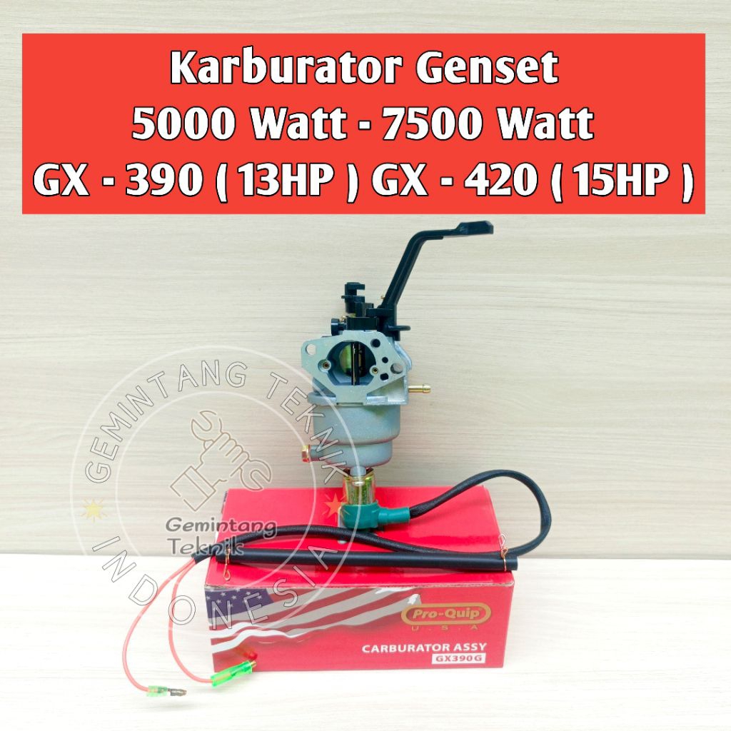 Karburator Genset 5000 - 8000 Watt Merk PRO-QUIP ORIGINAL / Karburator Jenset  5000 - 8000 Watt