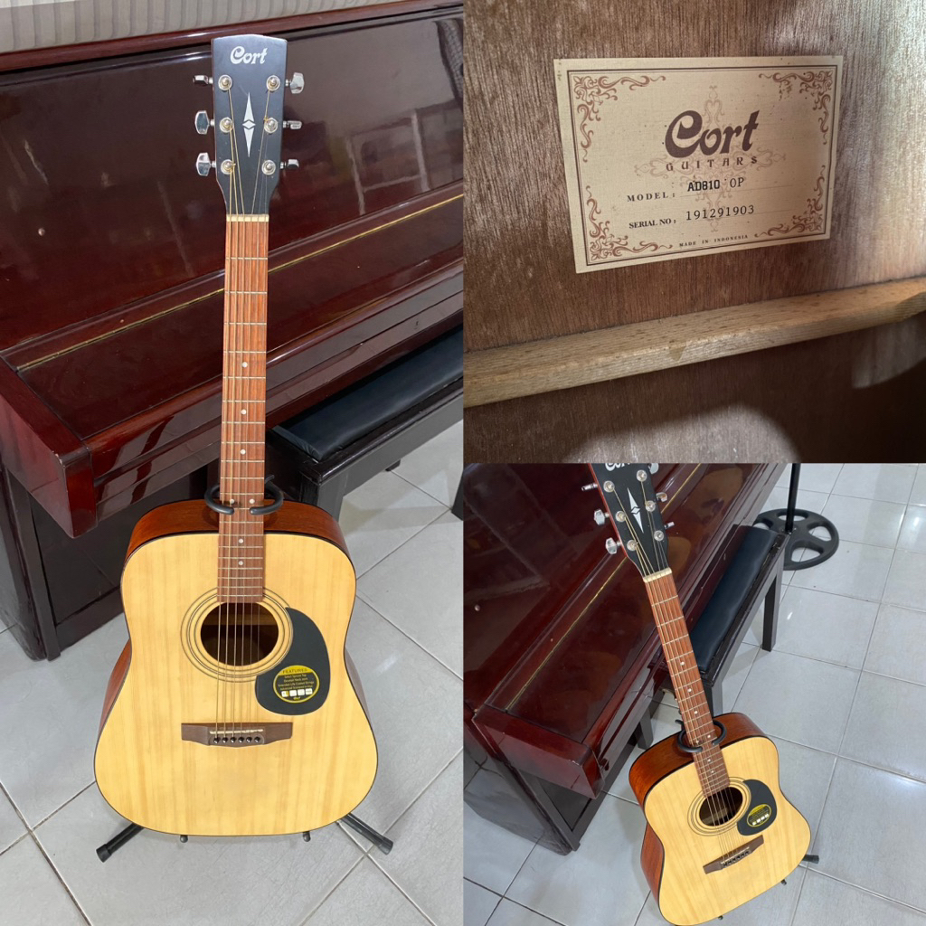GITAR SECOND ORIGINAL AKUSTIK CORT AD810 OP ORIGINAL