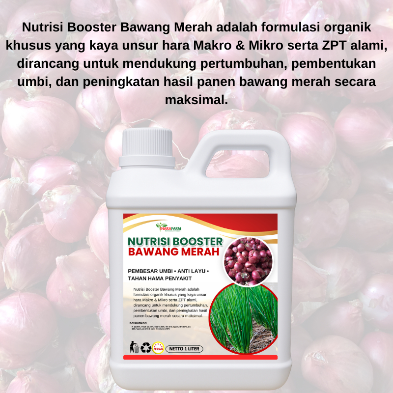 Shopritz Nutrisi Booster Tanaman Bawang Merah/Pupuk Cair Pembesar Umbi Bawang/Pupuk Anti Layu Bawang
