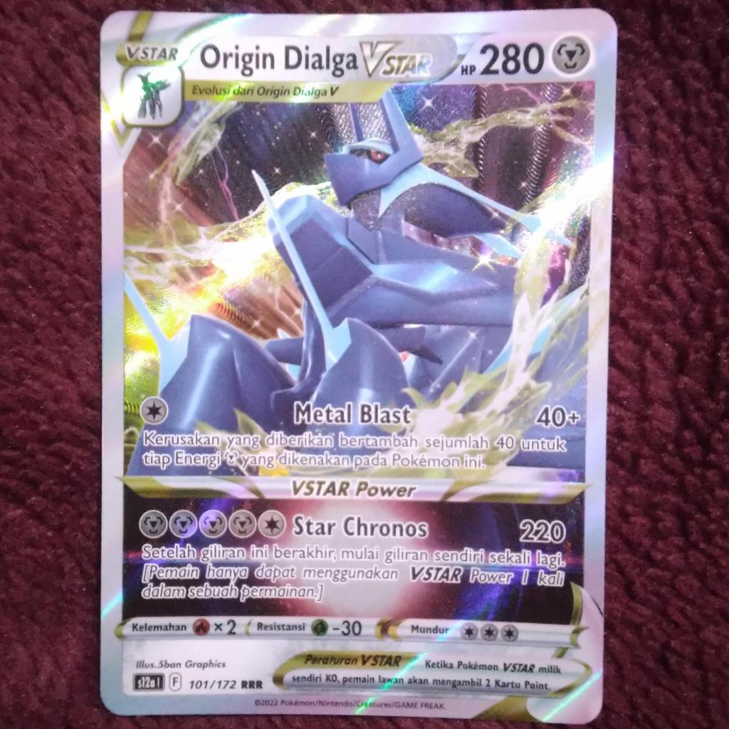 Origin Dialga VSTAR v star RRR s12a - Pokemon TCG Indonesia foil holo