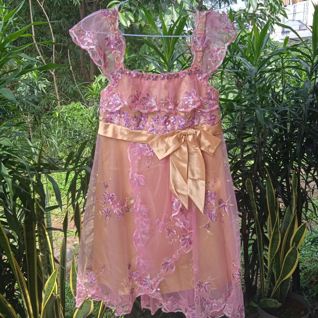 Preloved Dress Pink Emas