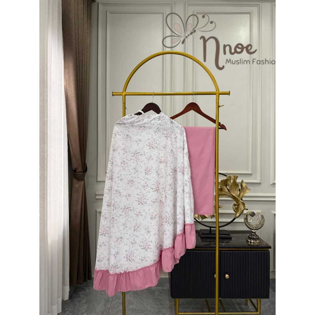 NNOE Mukena Anak Motif Bunga Umur 8-10 Tahun