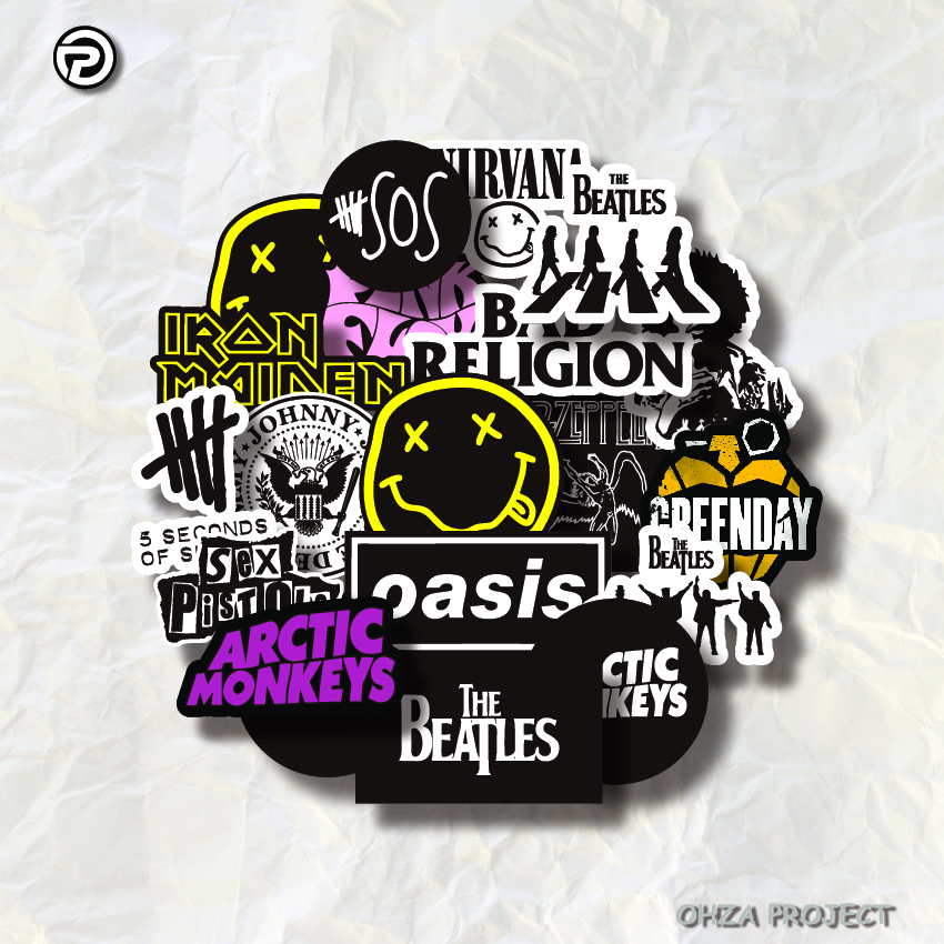 

STICKER BAND SERIES STIKER CASE HANDPHONE HP LAPTOP TUMBLR WALL STICKER